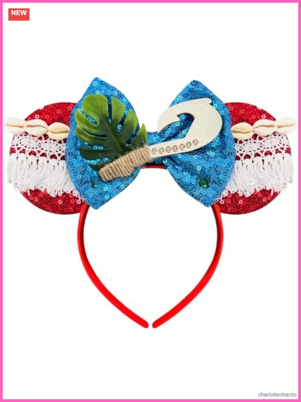 Sequin Mouse Ears Headband Women Cute Princess Costume Hair Accessory
